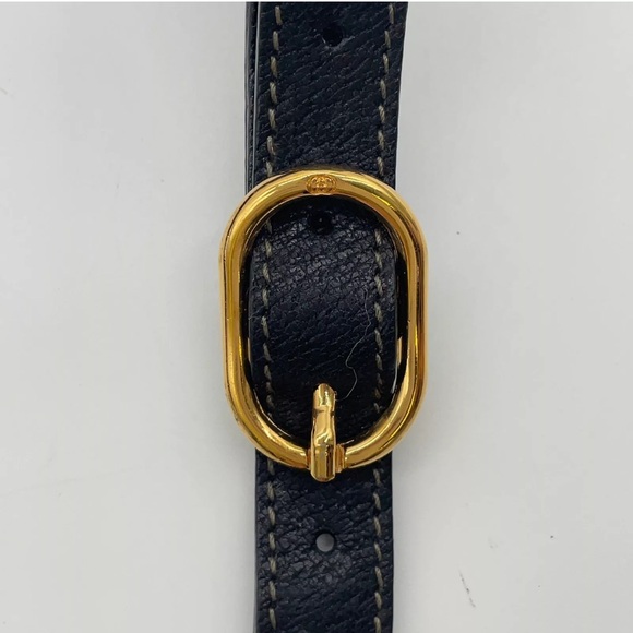 Auth WEEKEND DEAL GUCCI GG Sherry Line PVC Leather Black Drawstring Shoulder Bag - Picture 15 of 17